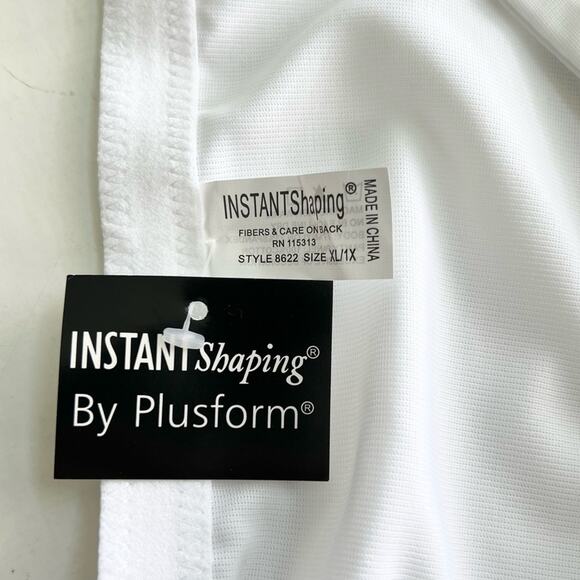New INSTANT SHAPING by PLUSFORM (Set of 2) Firm Control Brief SIZE XL/1X White - Picture 5 of 7